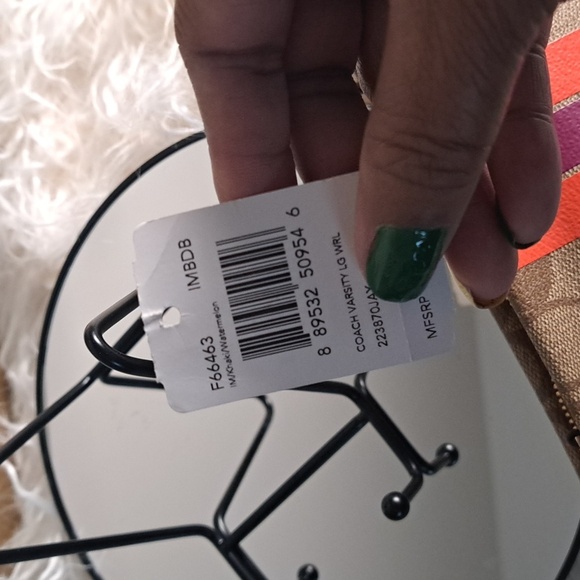 Coach NWTs Varsity Large Wristlet - Picture 8 of 8